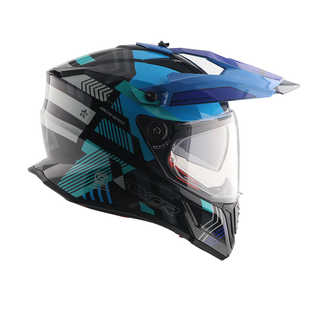 AXOR X-Cross Dual Visor Gambling Helmet - Image 5