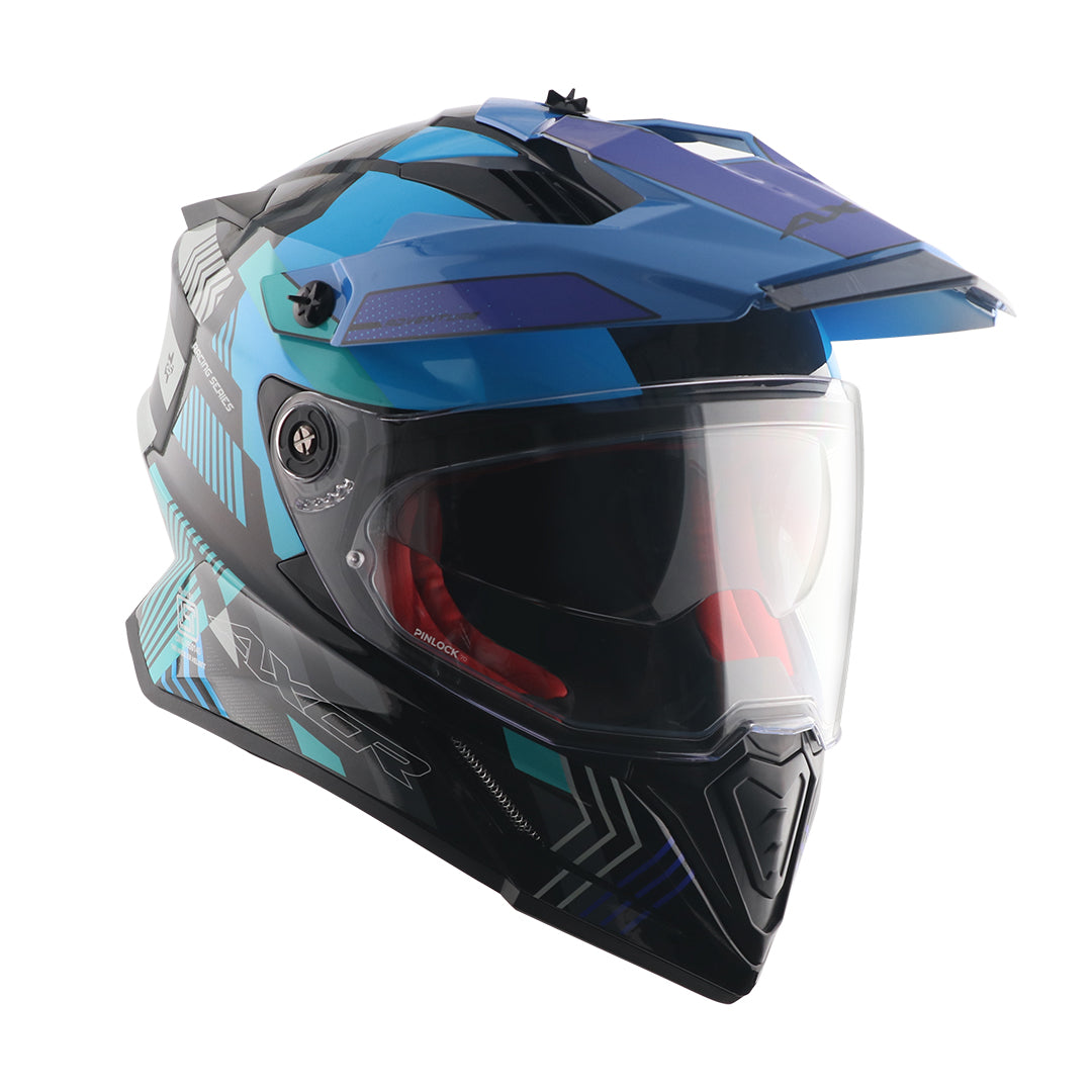 AXOR X-Cross Dual Visor Gambling Helmet - Image 6