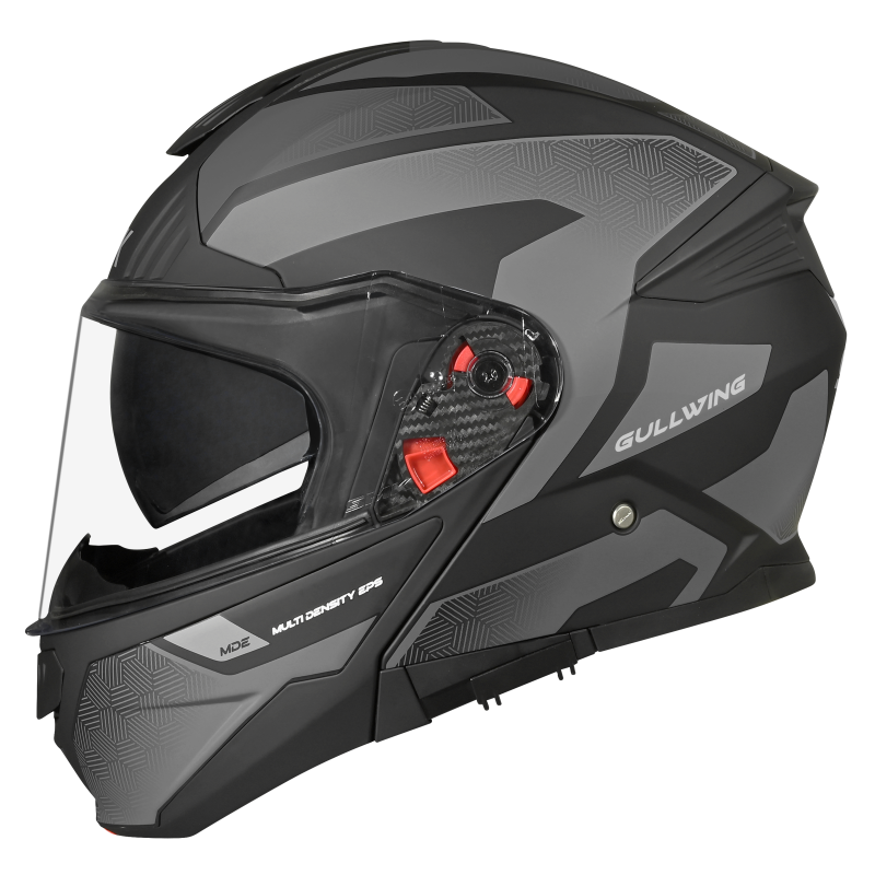 SMK GULLWING SONIC MATT BLACK GREY MA266 - Image 2