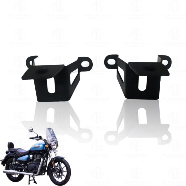 MOTO GENIUS Fog Light Clamp Brackets for Meteor 350