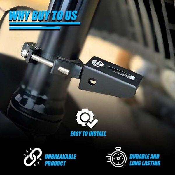 MOTO GENIUS 60MM Universal Fog Light Clamp Fork Mount for All Bikes