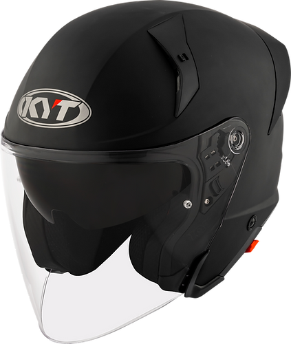 KYT TTR Jet Plain Ice Matt Black Helmet