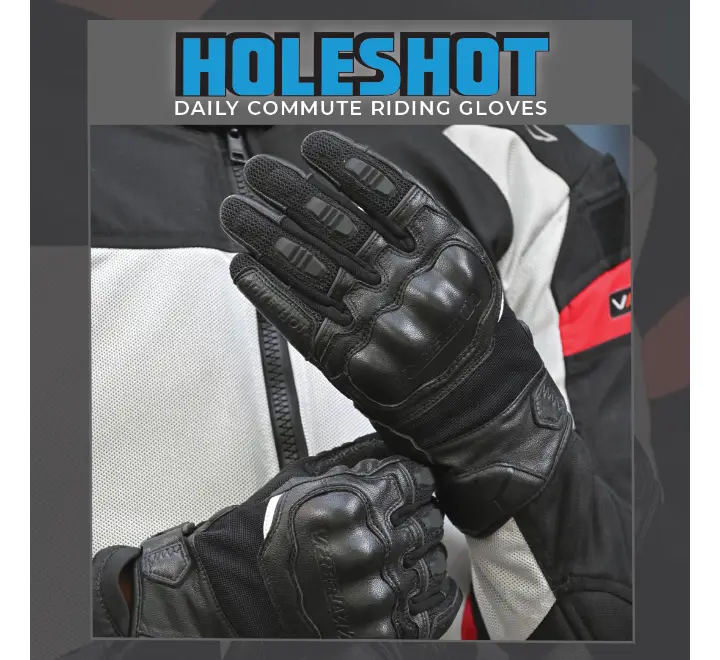 VIATERRA HOLESHOT – SHORT MOTORCYCLE RIDING GLOVES