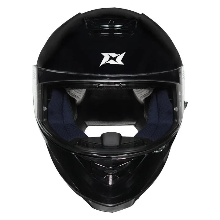 AXXIS EAGLE SOLID GLOSS BLACK HELMET - Image 4