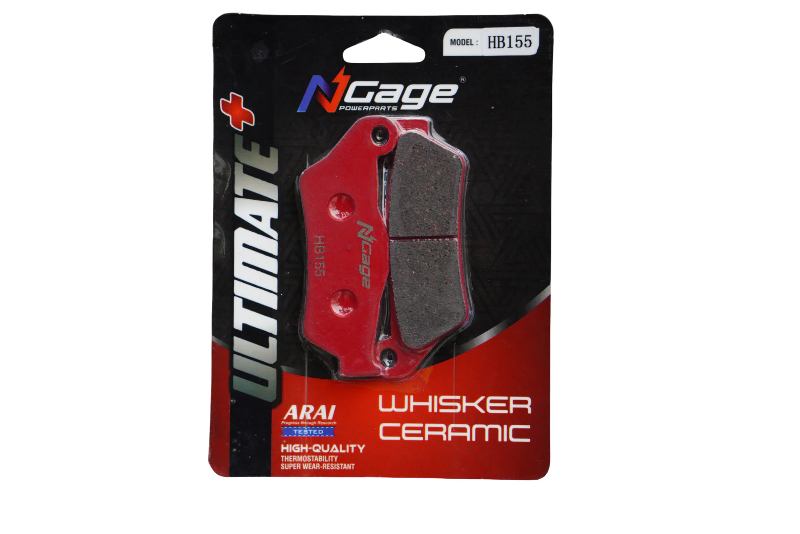 Ngage Whisker Ceramic Ultimate Plus Brake Pad HB155 - Image 2