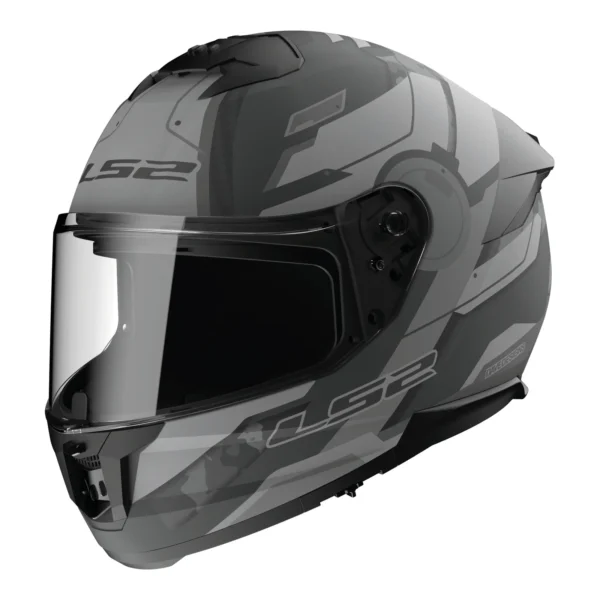 LS2 FF320 Stream II Shadow Helmet - Matte Titanium / Grey 06