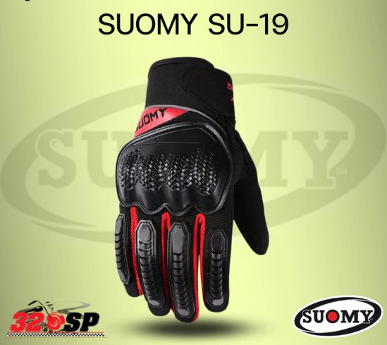 SUOMY SU19 GLOVES RED