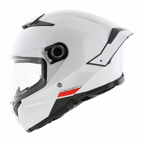 MT Thunder 4 SV Solid Gloss Pearl White Helmet