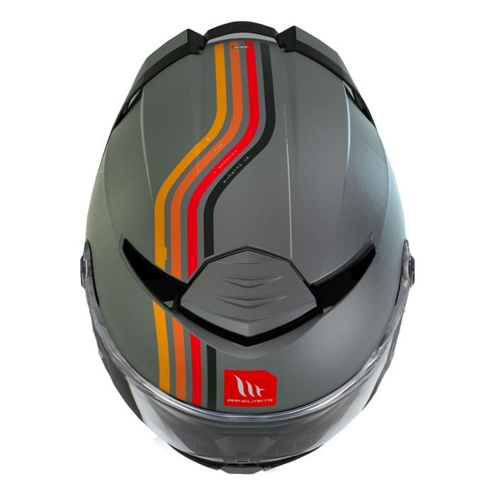 MT Thunder 4 SV Mil C2 Gloss Grey Helmet - Image 4
