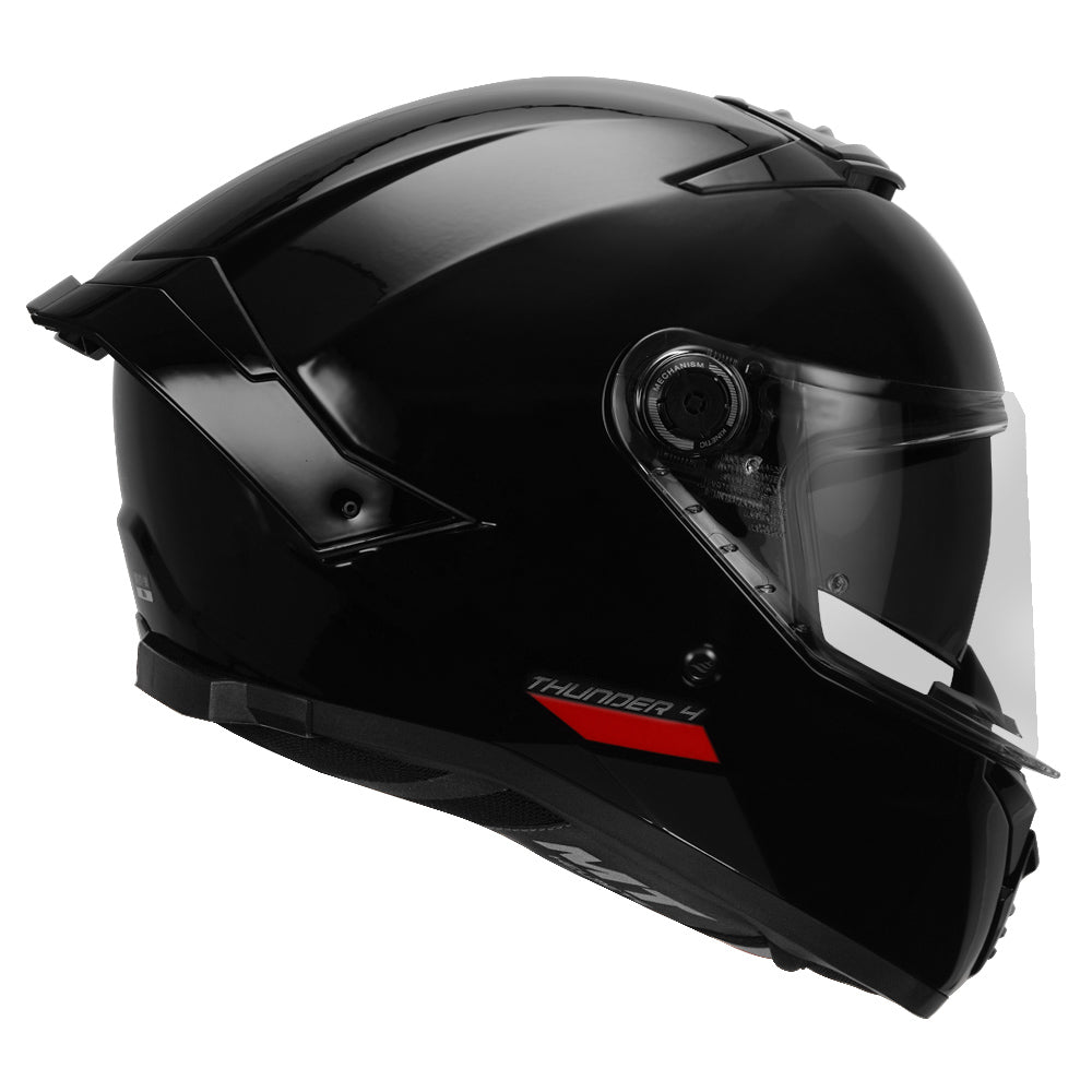 MT Thunder 4 SV Solid A1 Gloss Black Helmet - Image 3