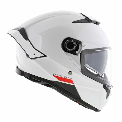 MT Thunder 4 SV Solid Gloss Pearl White Helmet - Image 4