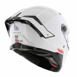MT Thunder 4 SV Solid Gloss Pearl White Helmet - Image 5