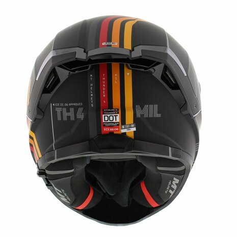 MT Thunder 4 SV Mil A11 Gloss Black Helmet - Image 7