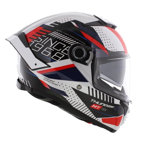 MT Thunder 4 SV Luminence A7 Gloss White Helmet - Image 3