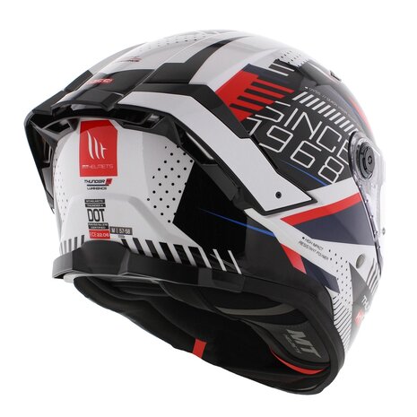 MT Thunder 4 SV Luminence A7 Gloss White Helmet - Image 6