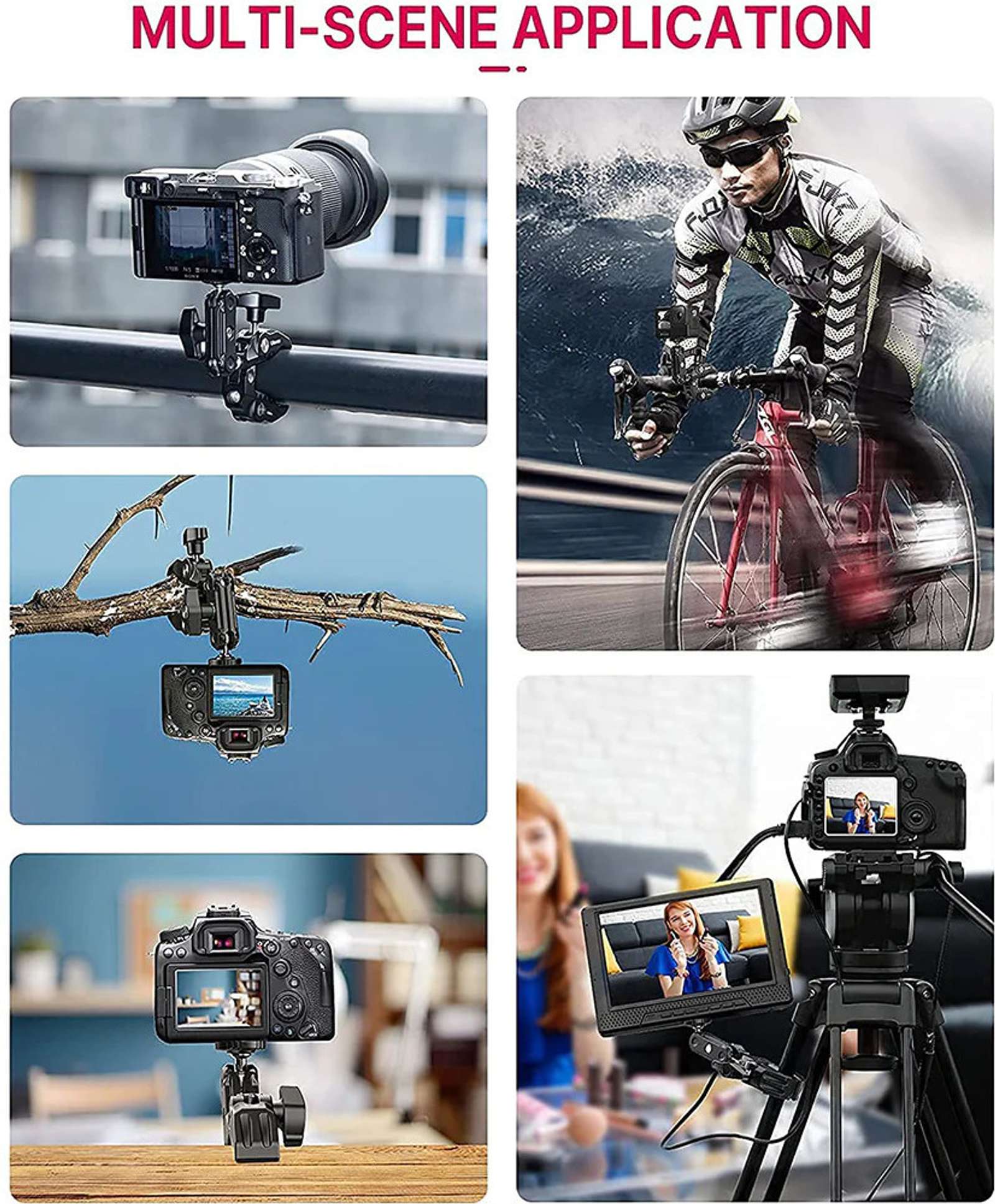 ULANZI Handlebar Jaw Clamp Camera Mount - Image 4