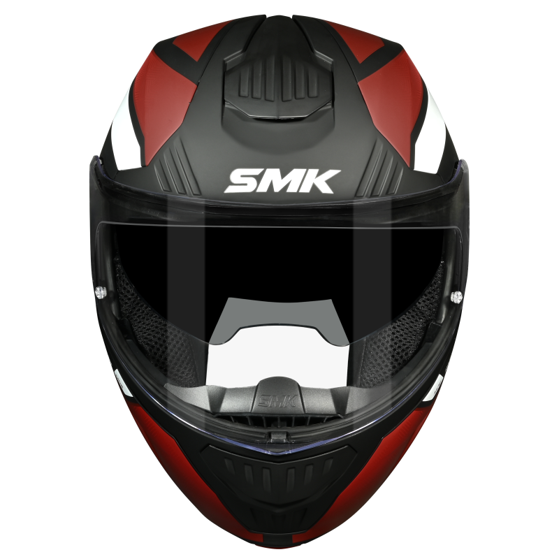 SMK Gullwing Sonic Gloss Black Red White Helmet GL231 - Image 3