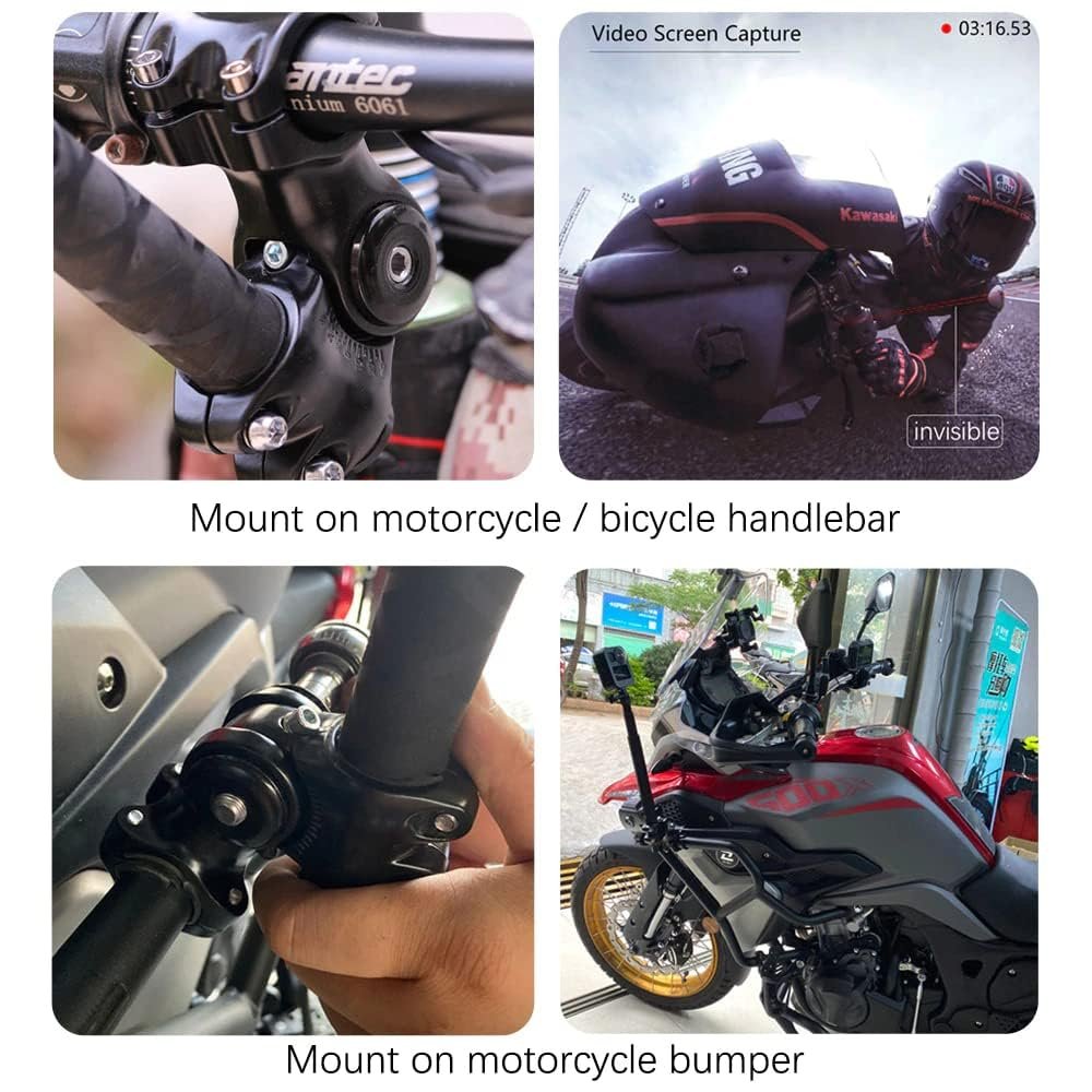 Action Pro Invisible Monopod Bracket Handlebar Mount for Bikes and Bicycles - Image 7