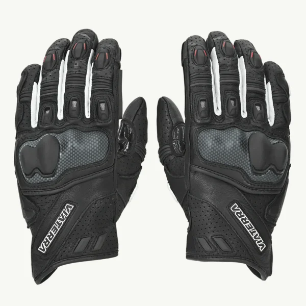 VIATERRA SHIFTER – SHORT MOTORCYCLE LEATHER RIDING GLOVES