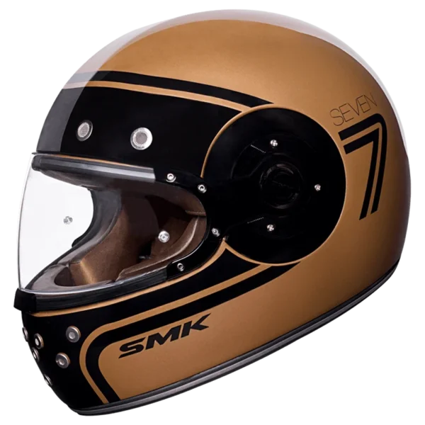 SMK RETRO SEVEN 7 GL720 COPPER BLACK HELMET