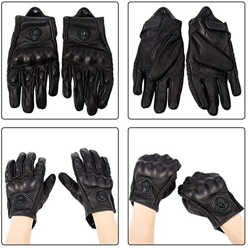 Riloer Motorcycle Touch Screen Leather Gloves - Image 2
