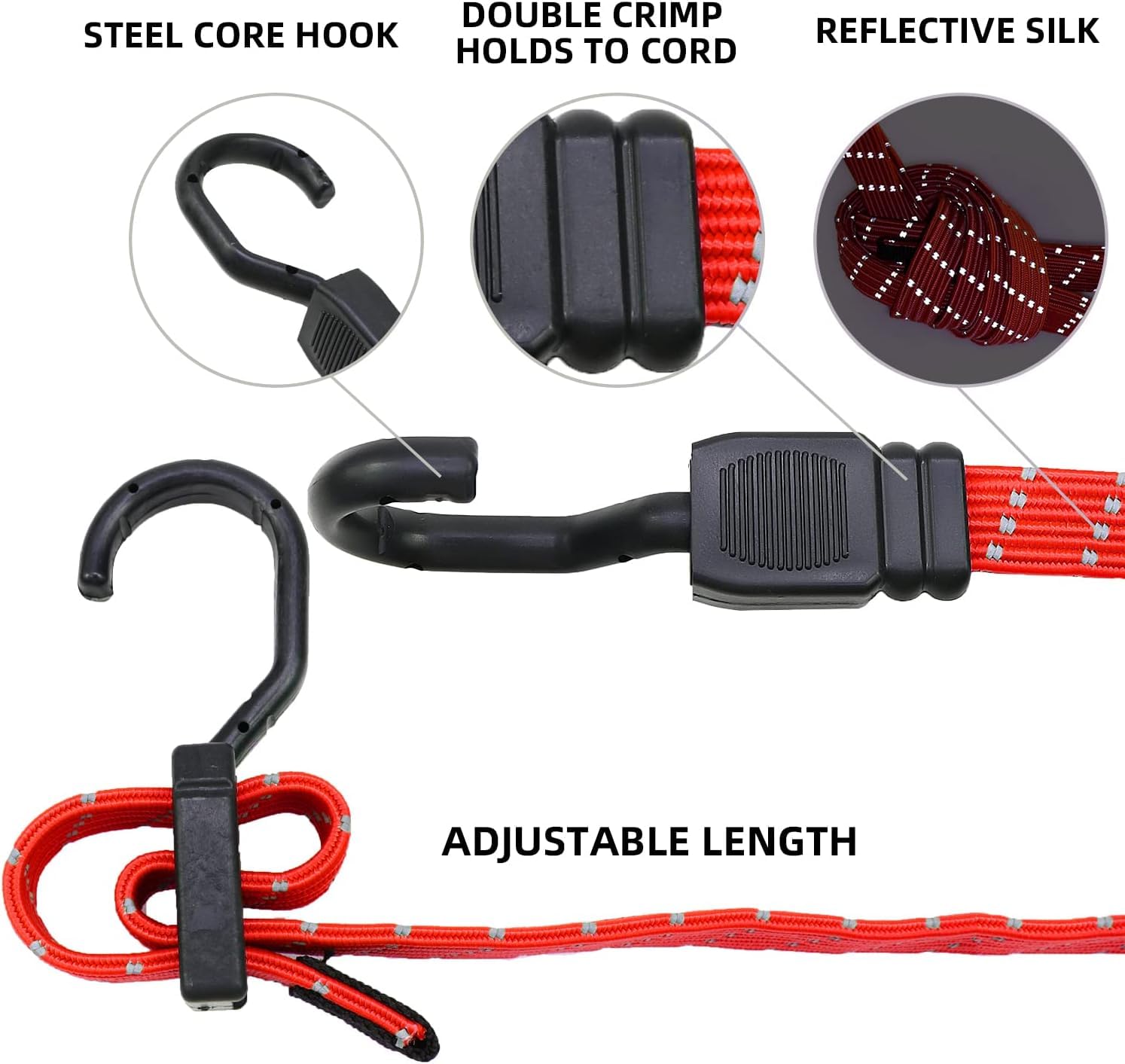 HIFAST Reflective Bungee Cord (Black) - Image 4