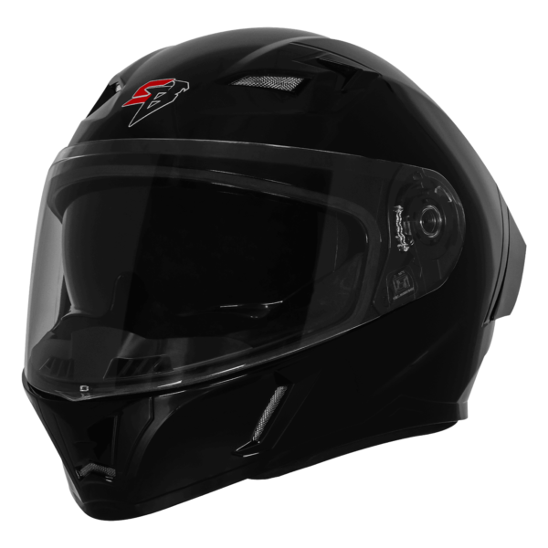 STEELBIRD AIR SBA-11 ISS LT GLOSSY BLACK WITH BACKLIGHT