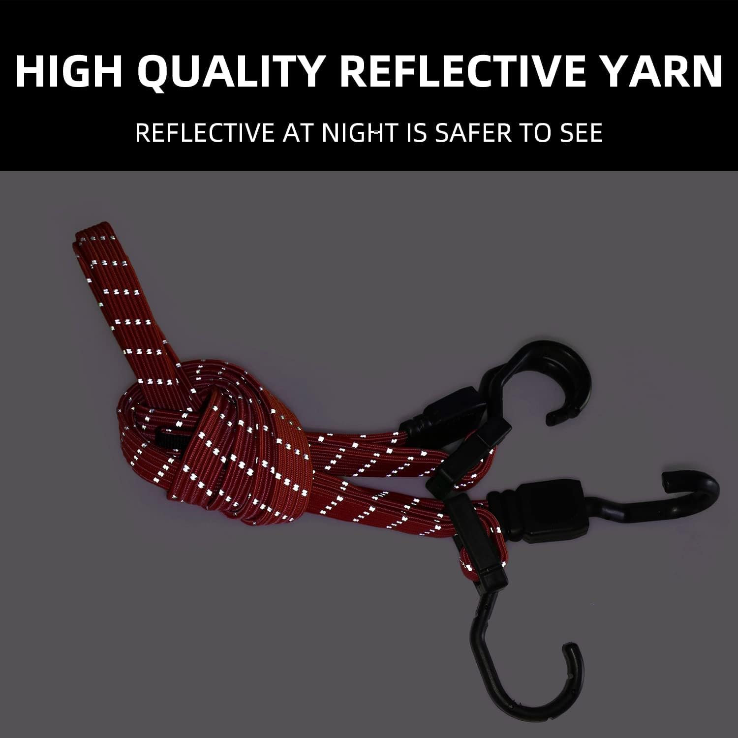 HIFAST Reflective Bungee Cord (Black) - Image 5