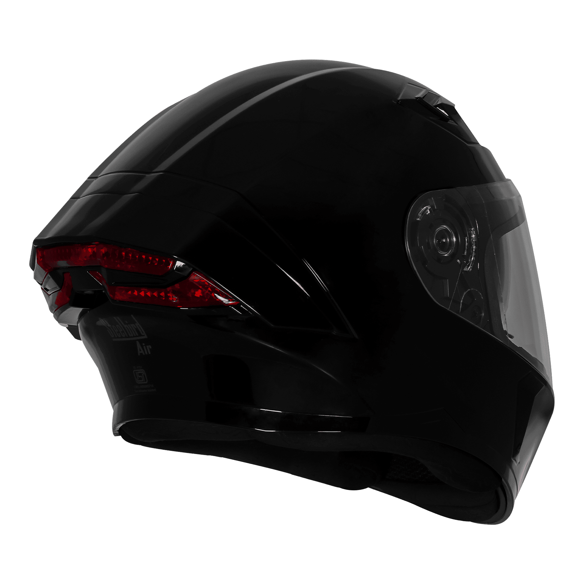 STEELBIRD AIR SBA-11 ISS LT GLOSSY BLACK WITH BACKLIGHT - Image 4