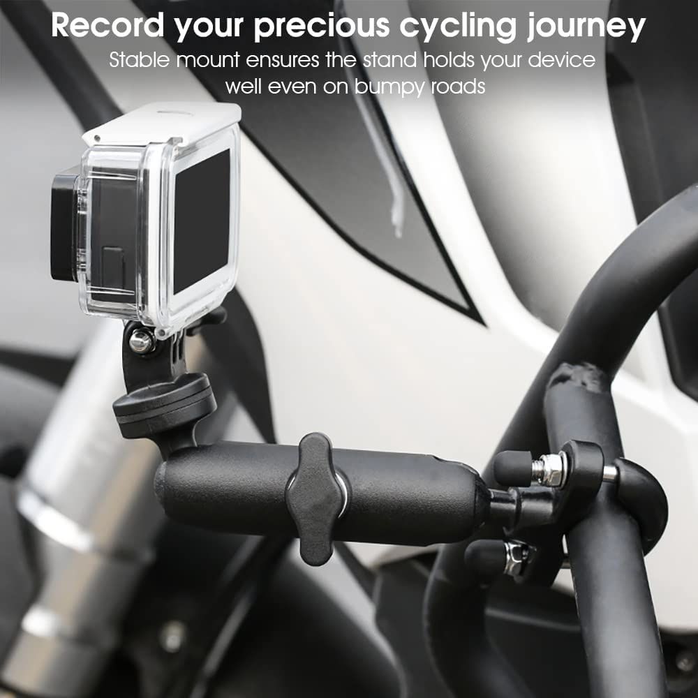 360°Motorcycle Bike Camera Holder Handlebar Mount Bracket - Image 4