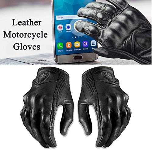 Riloer Motorcycle Touch Screen Leather Gloves - Image 4