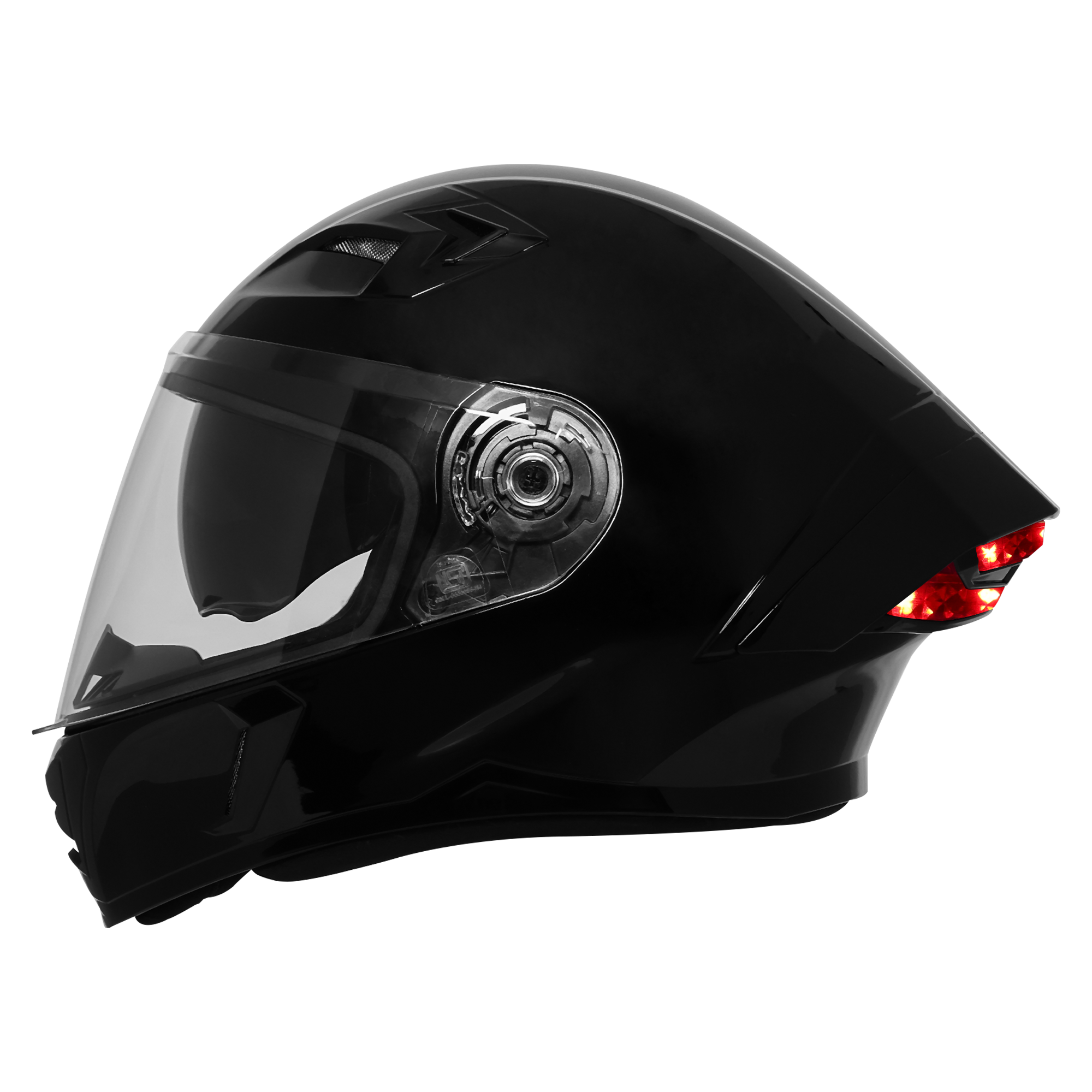 STEELBIRD AIR SBA-11 ISS LT GLOSSY BLACK WITH BACKLIGHT - Image 3