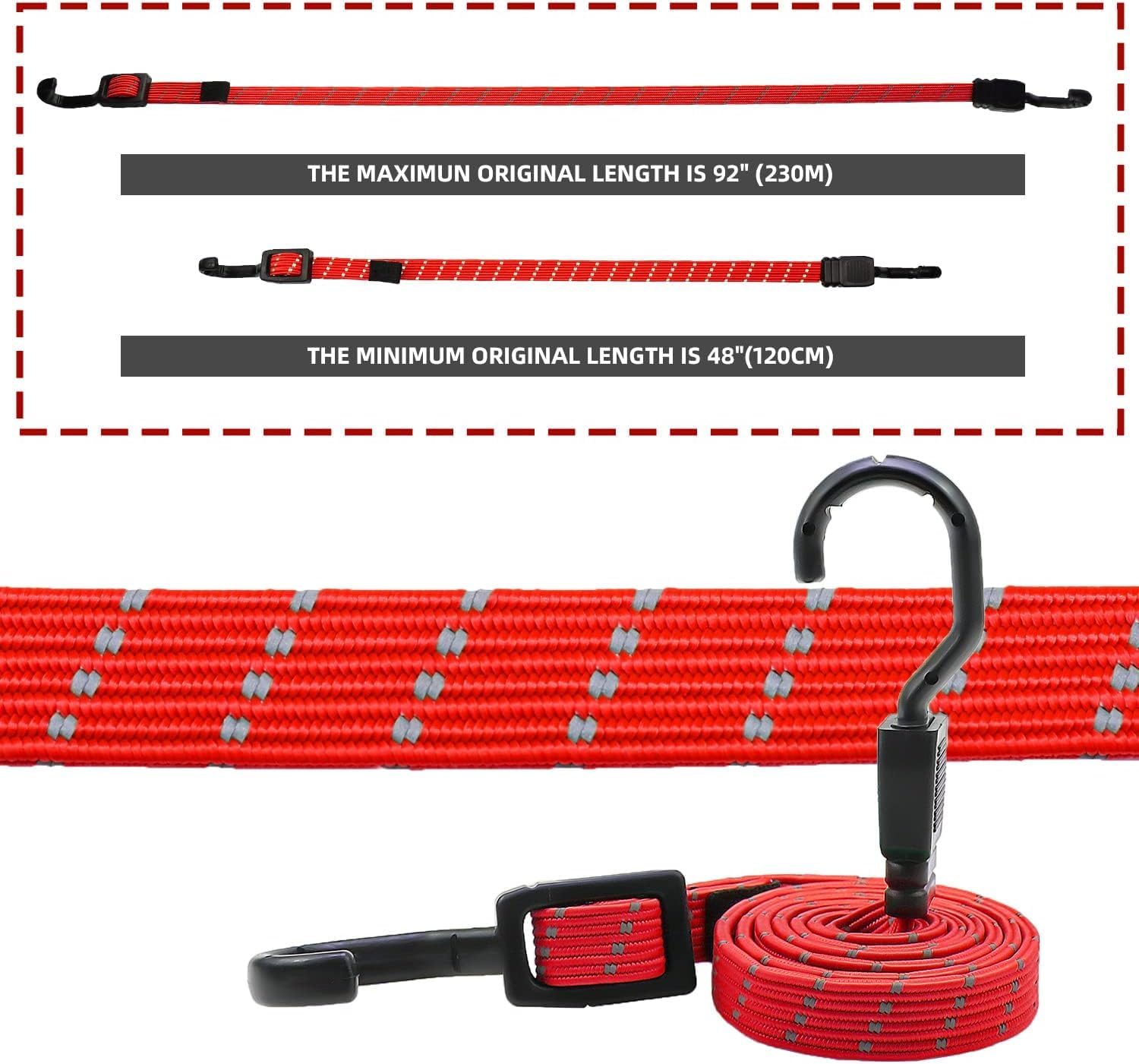 HIFAST Reflective Bungee Cord (Black) - Image 8