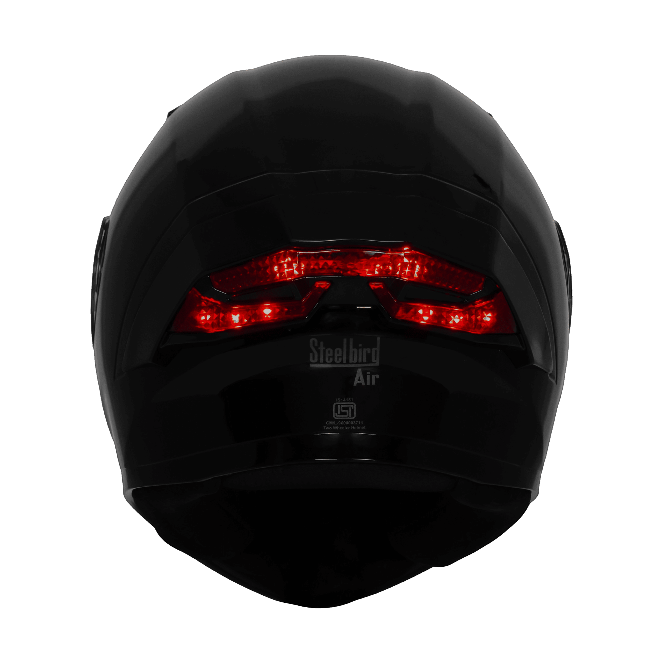 STEELBIRD AIR SBA-11 ISS LT GLOSSY BLACK WITH BACKLIGHT - Image 5