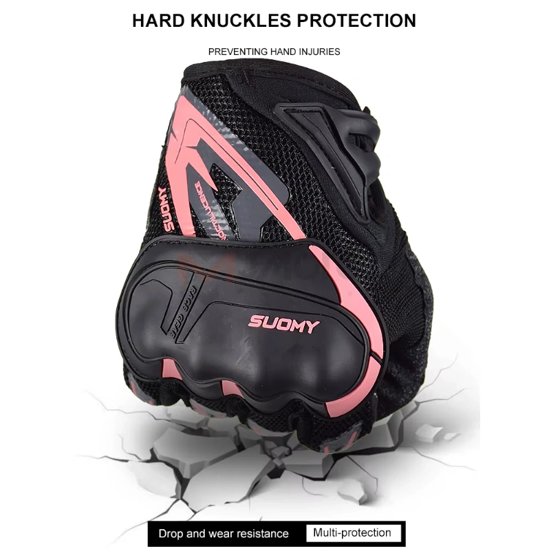 SUOMY SU11 Black Grey Motorcycle Protective Gloves - Image 7