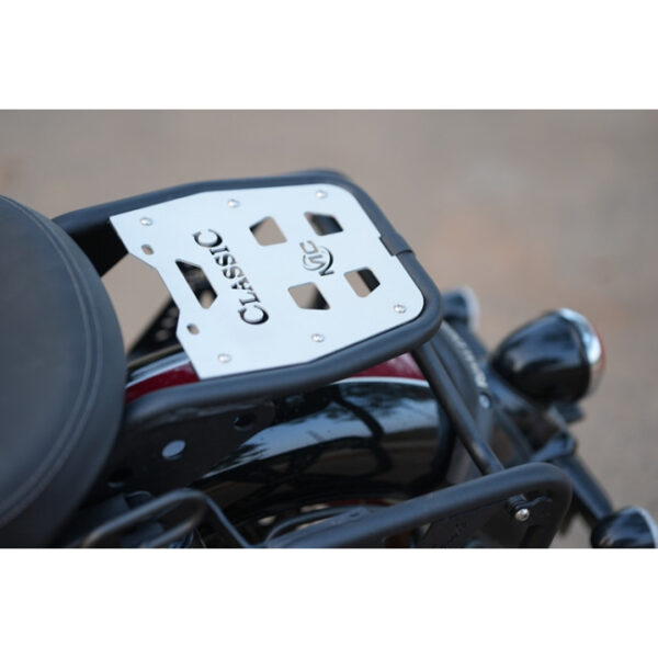 MOTOCARE PIPE CARRIER WITH ALUMINIUM PLATE FOR SINGLE SEAT FOR GOAN CLASSIC 350
