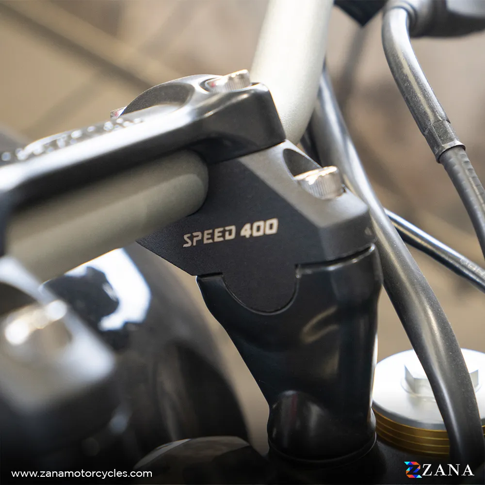 Zana - Offset Handlebar Riser Silver for Triumph Scrambler 400 X / Scrambler 400 XC / Tracker 400 - Image 10