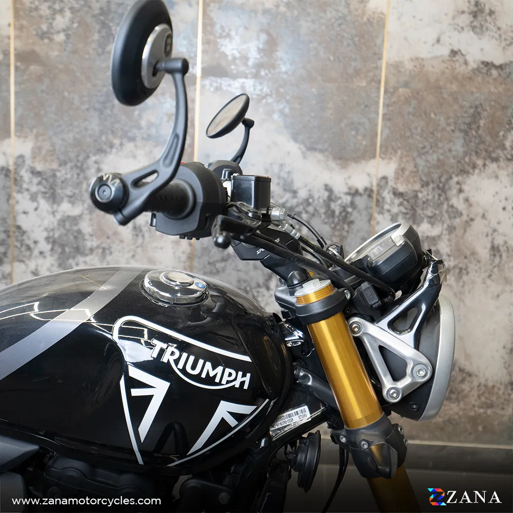 Zana - Offset Handlebar Riser Silver for Triumph Scrambler 400 X / Scrambler 400 XC / Tracker 400 - Image 7
