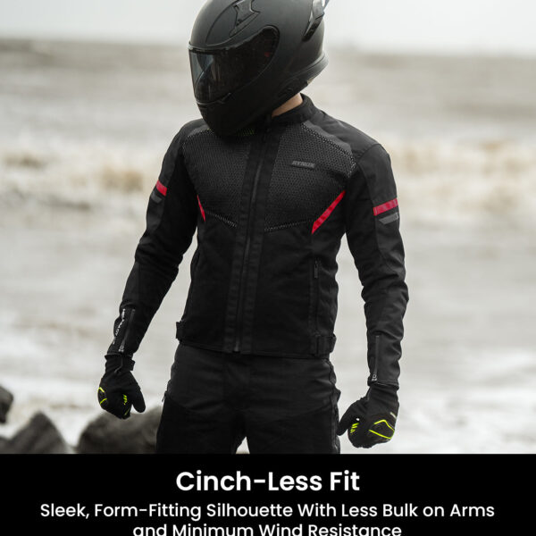 Rynox Helium GT 2 Riding Jacket  BLACK RED