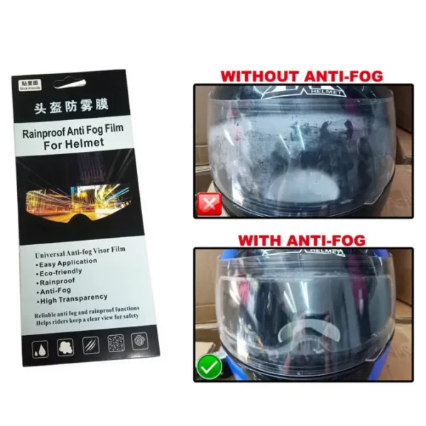 Universal Anti-Fog Visor Film for Helmet