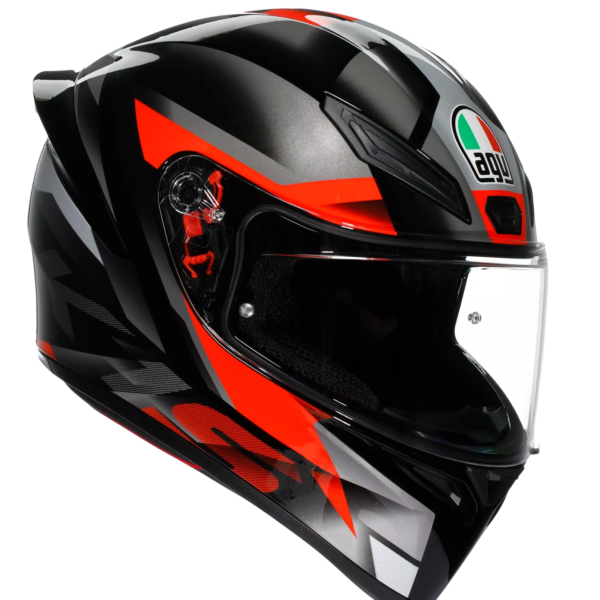 AGV K1 S Fastlap Gloss Black Grey Red Helmet