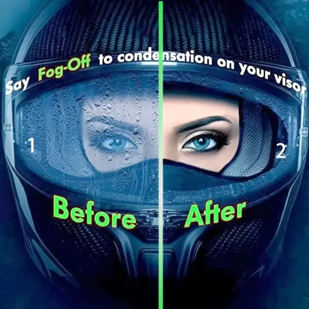 Universal Anti-Fog Visor Film for Helmet - Image 3