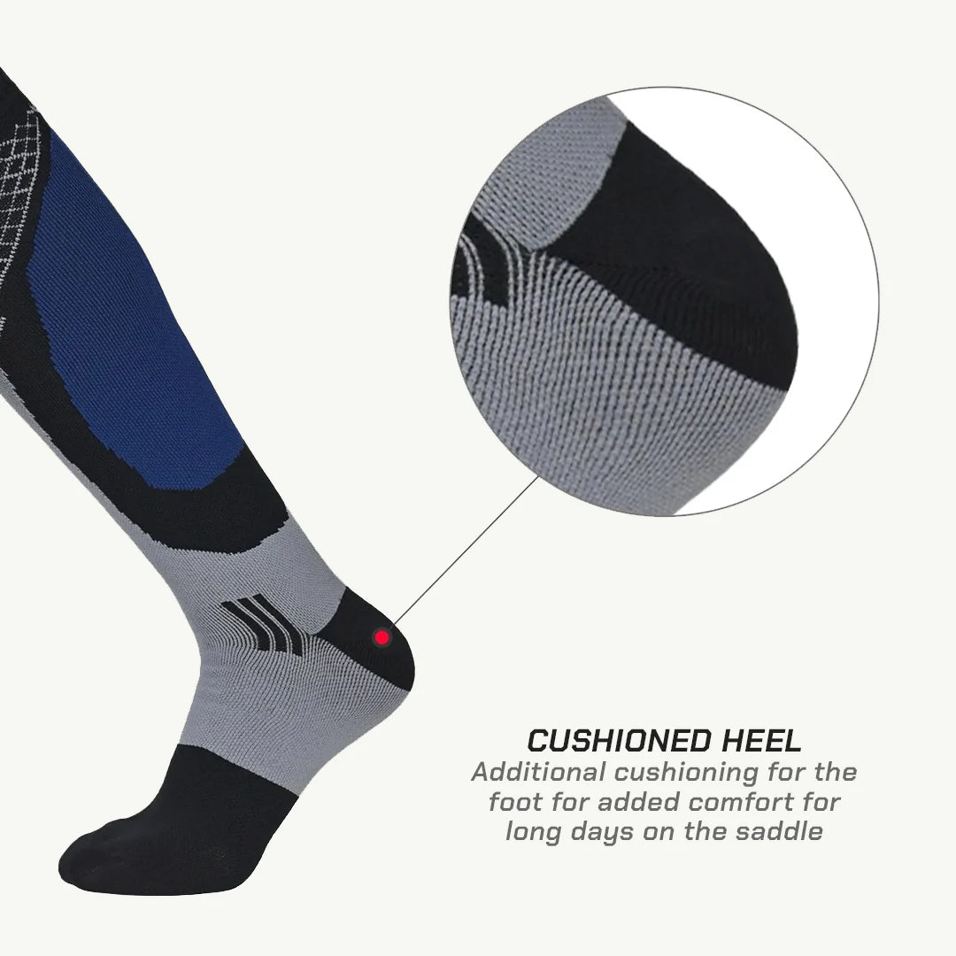 RANDY SUN – WATERPROOF SOCKS KNEE HIGH (BLUE/GRAY) - Image 4