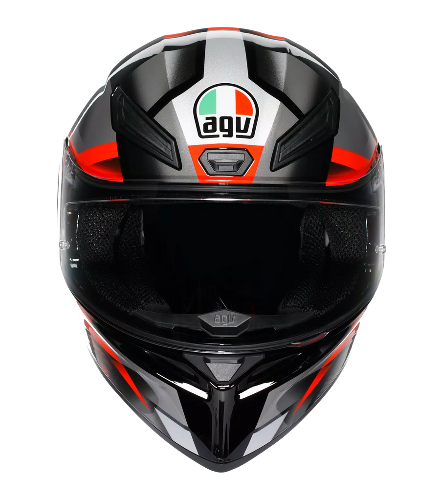 AGV K1 S Fastlap Gloss Black Grey Red Helmet - Image 4