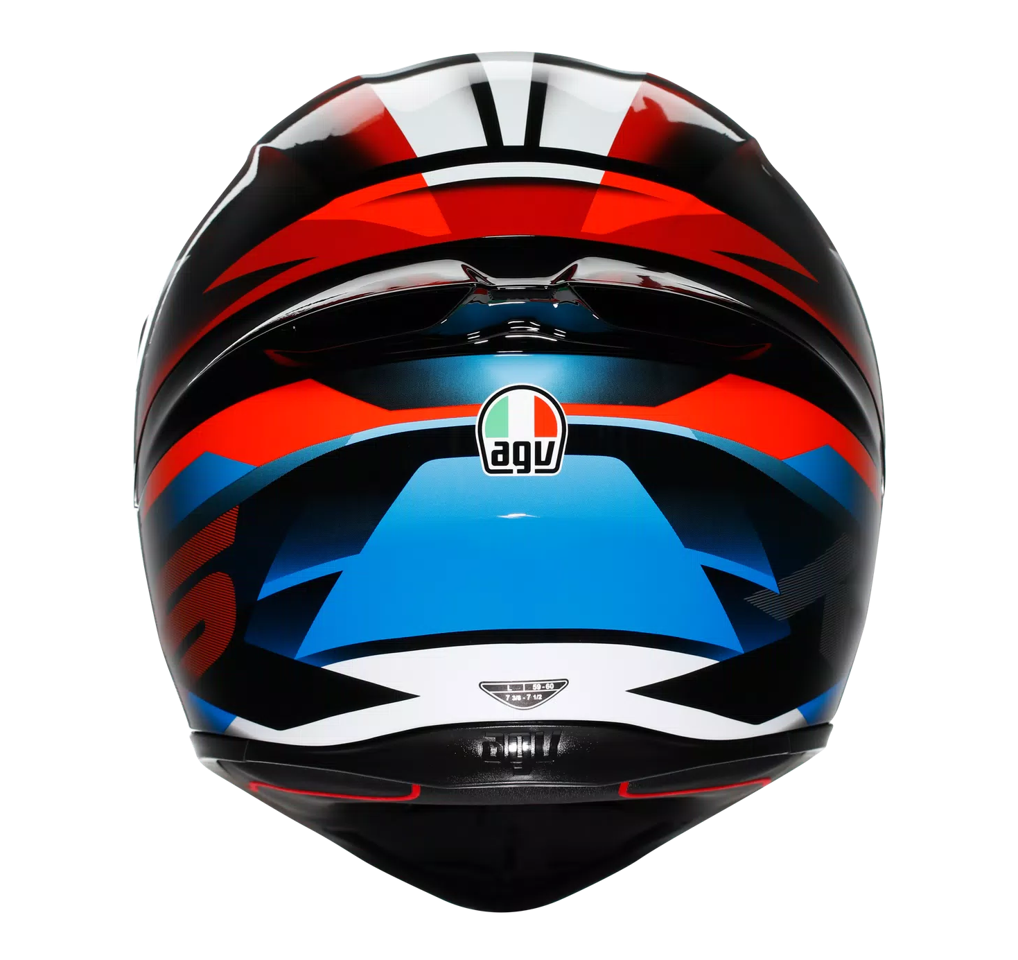 AGV K1 S Fastlap Gloss Black Red Blue Helmet - Image 7