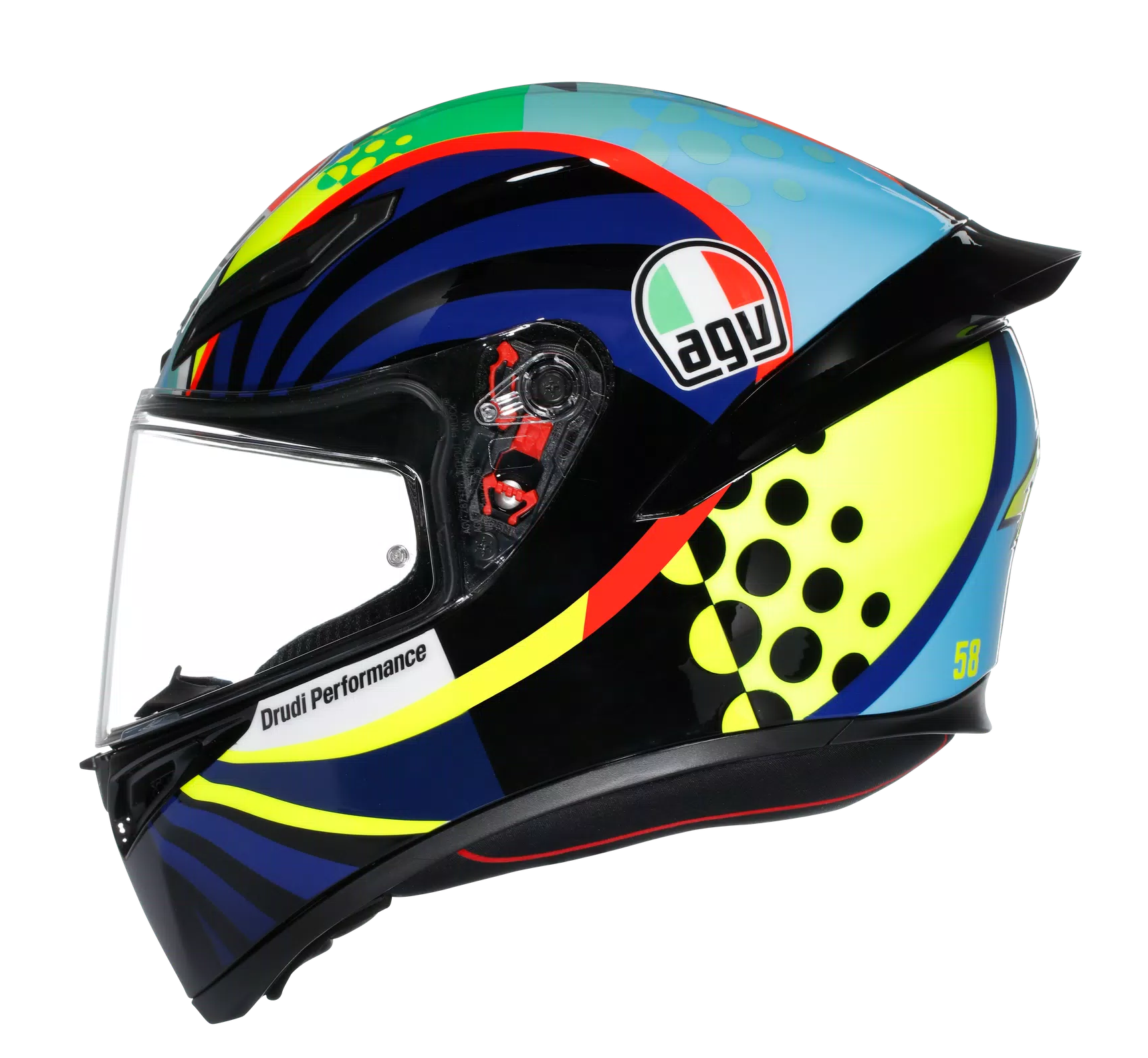 AGV K1 S Rossi Winter Test 2020 Gloss Helmet - Image 5
