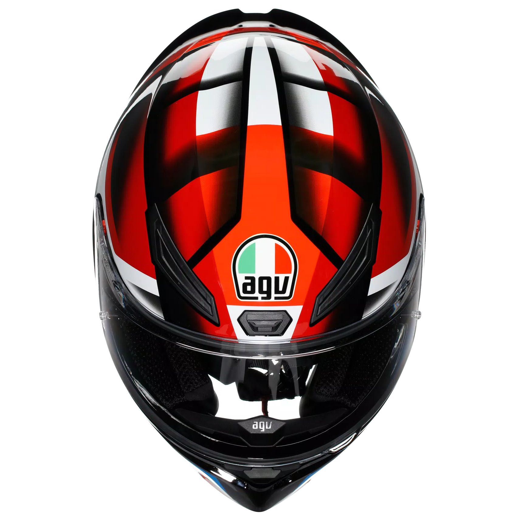 AGV K1 S Fastlap Gloss Black Red Blue Helmet - Image 8