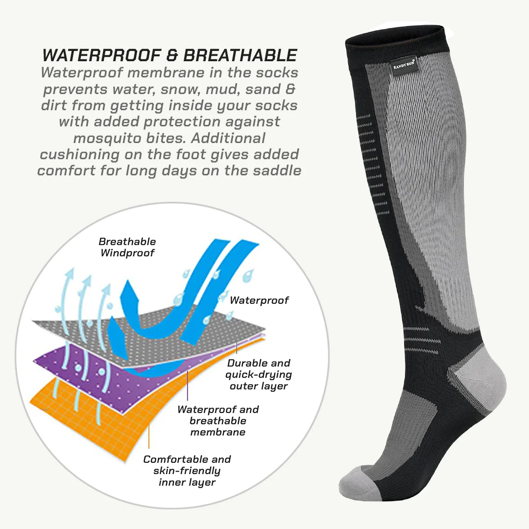 RANDY SUN – MERINO WOOL WATERPROOF KNEE HIGH SOCKS - Image 8