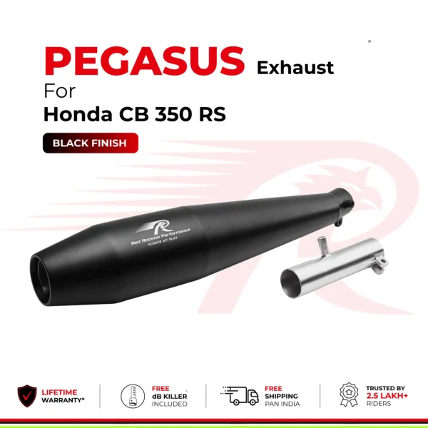 RRP Pegasus RS Exhaust for Honda CB 350 RS - Black