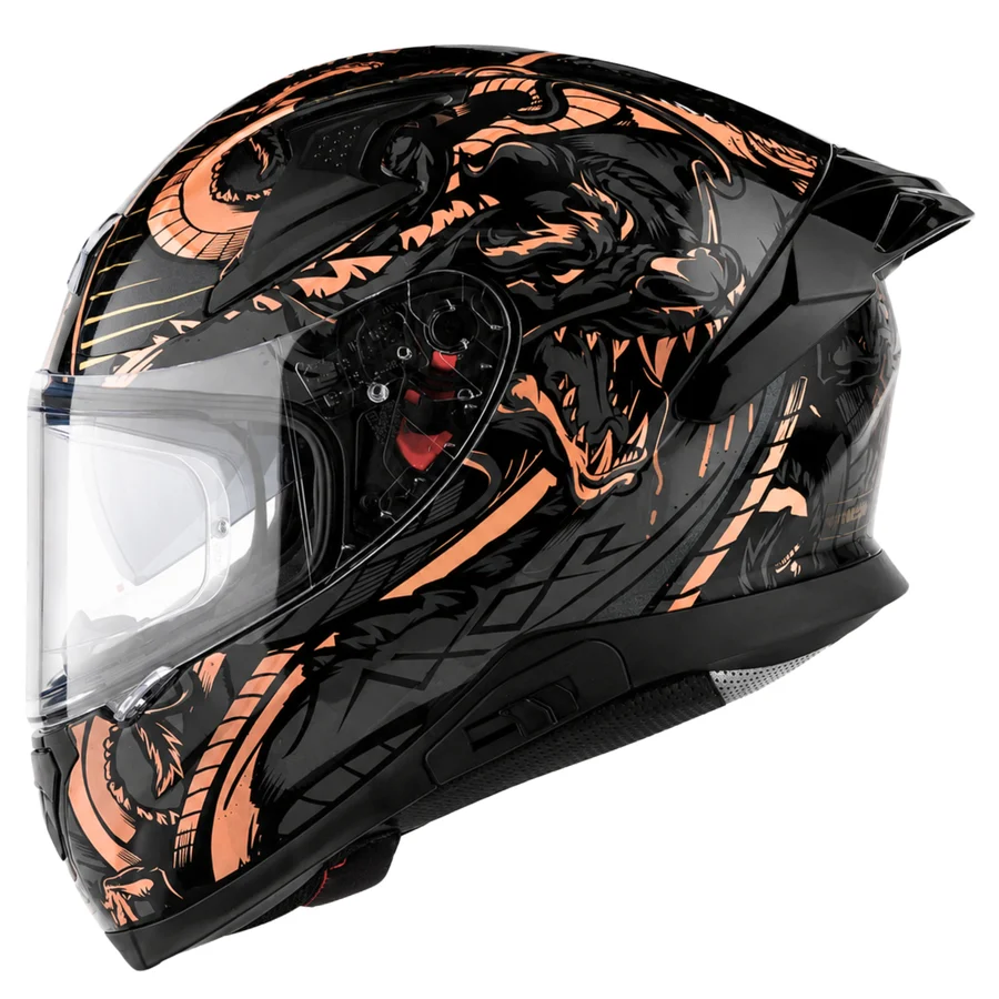 Apex Scratch Black Copper Helmet With Spoiler - Image 4